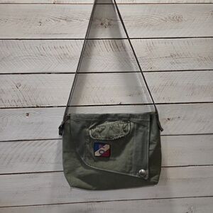 Upcycled Canvas Shoulder Bag / Messenger